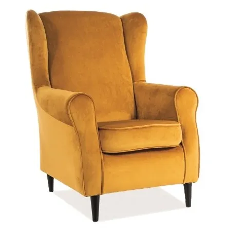 tkanina Bluvel 68 Fotel BARON Velvet - curry Bluvel 68