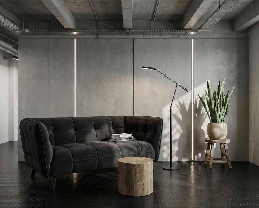 Sofa CASTELLO 2 Velvet - czarny Bluvel 19