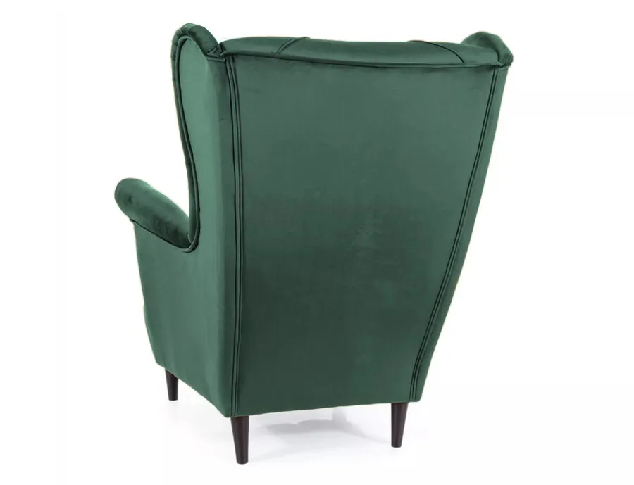 Fotel LADY Velvet - zielony Bluvel 78