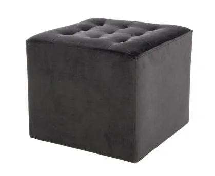 tkanina Bluvel 19 Pufa LORI Velvet - czarny Bluvel 19