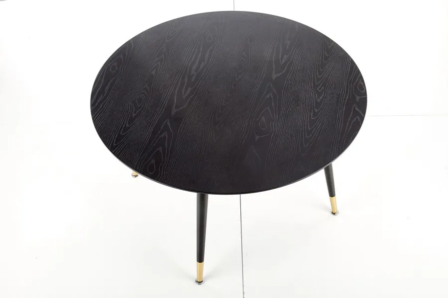 Stół okrągły EMBOS 120 cm - czarny