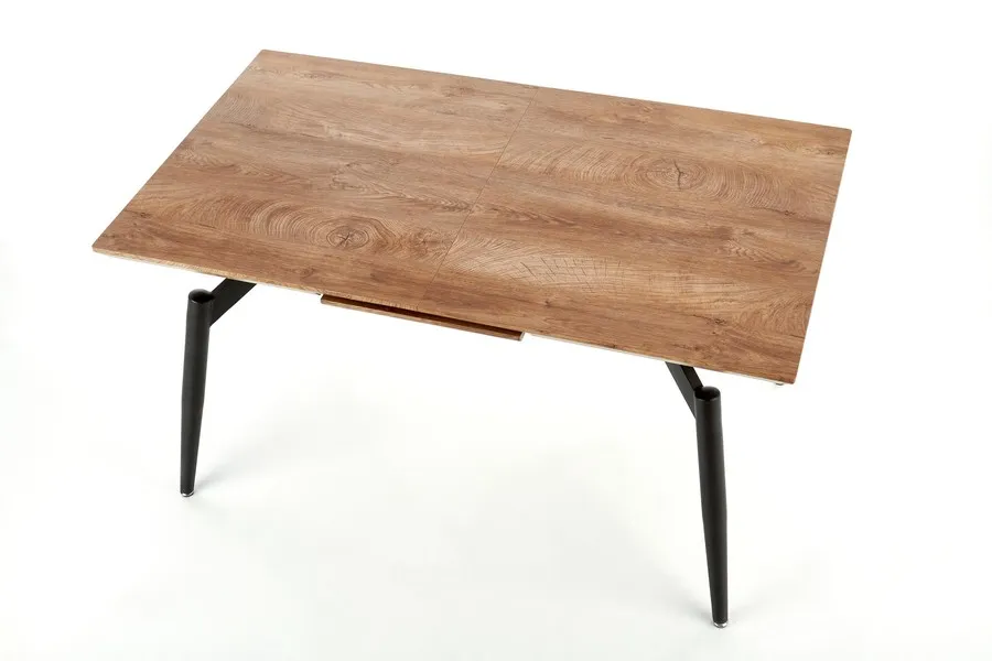 Stół rozkładany CAMBELL 140x80 - naturalny/czarny