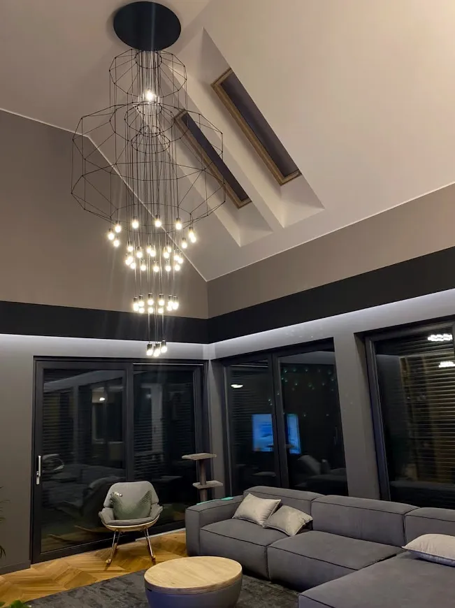 Lampa wisząca FLUSSO 43 GRANDE - czarny
