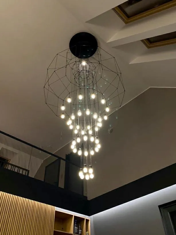 Lampa wisząca FLUSSO 43 GRANDE - czarny