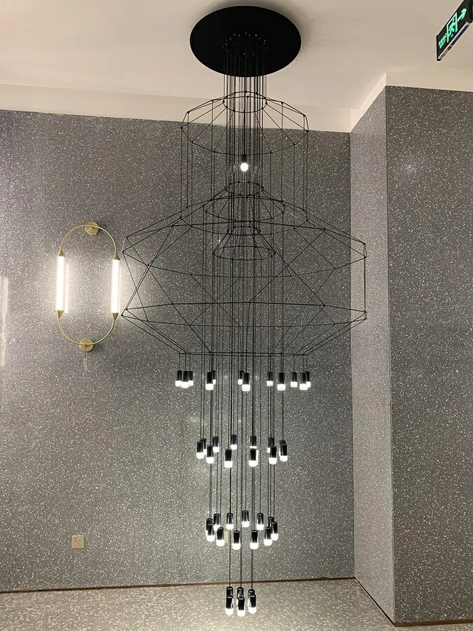 Lampa wisząca FLUSSO 43 GRANDE - czarny