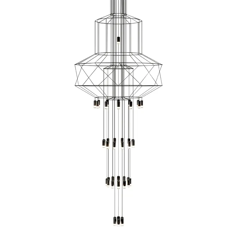 Lampa wisząca FLUSSO 43 GRANDE - czarny