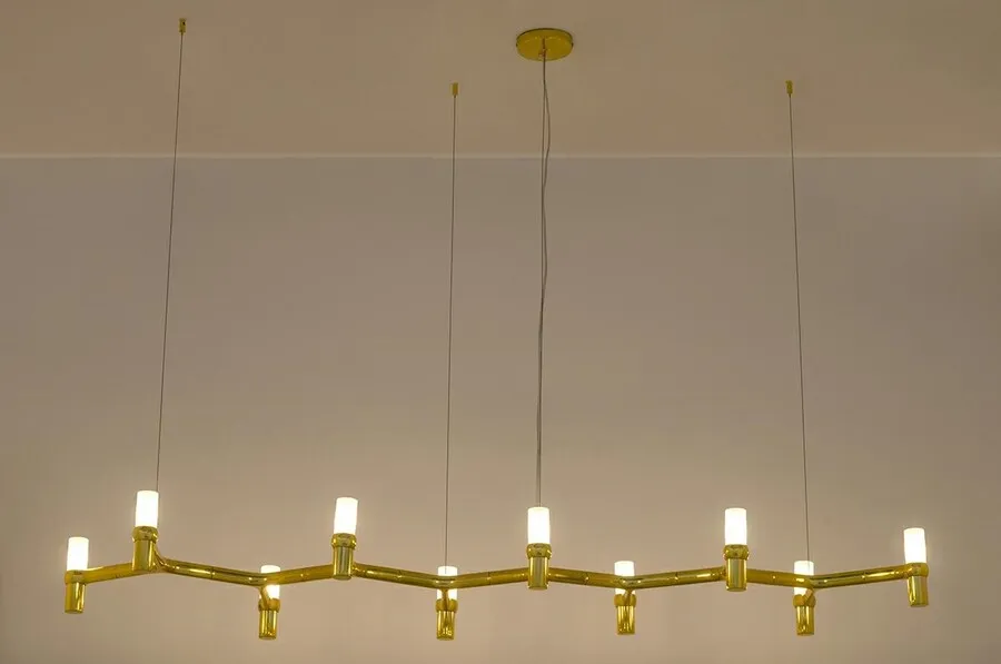 Lampa wisząca ATOMIC LONG - złoty