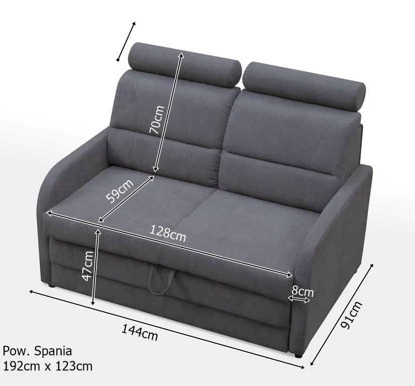 Sofa rozkładana WIBARO