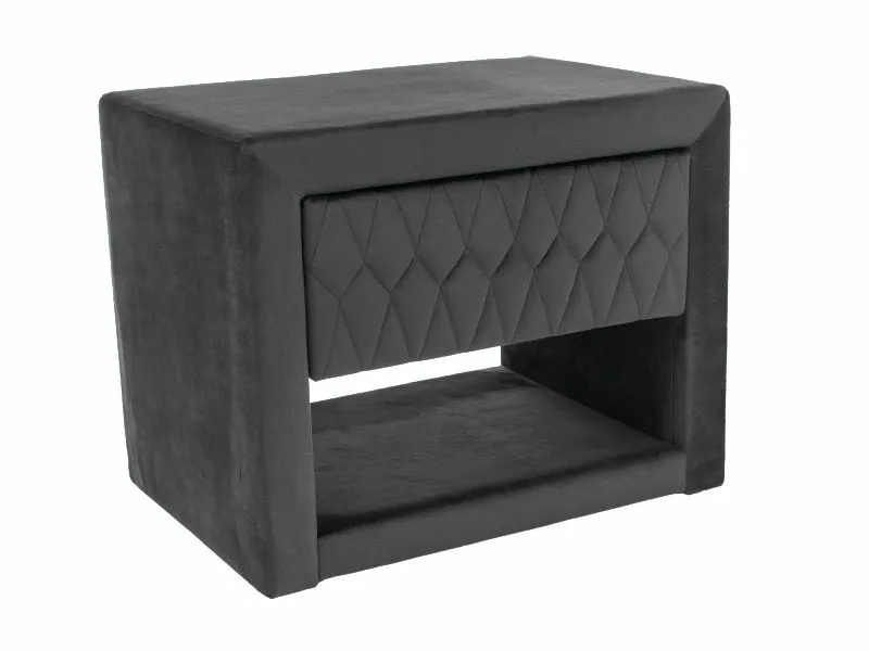 Szafka nocna AZURRO Velvet - szary Bluvel 14