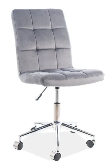 tkanina Bluvel 14 Fotel obrotowy Q-020 VELVET - szary Bluvel 14
