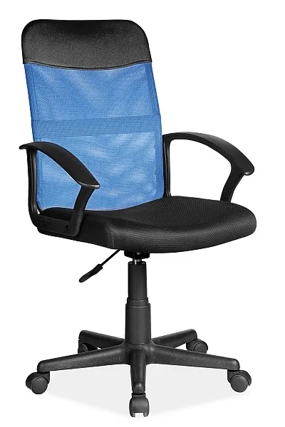 Fotel obrotowy Q-702 - niebieski/czarny