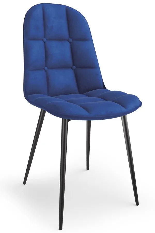 Krzesło K417 velvet - granatowy