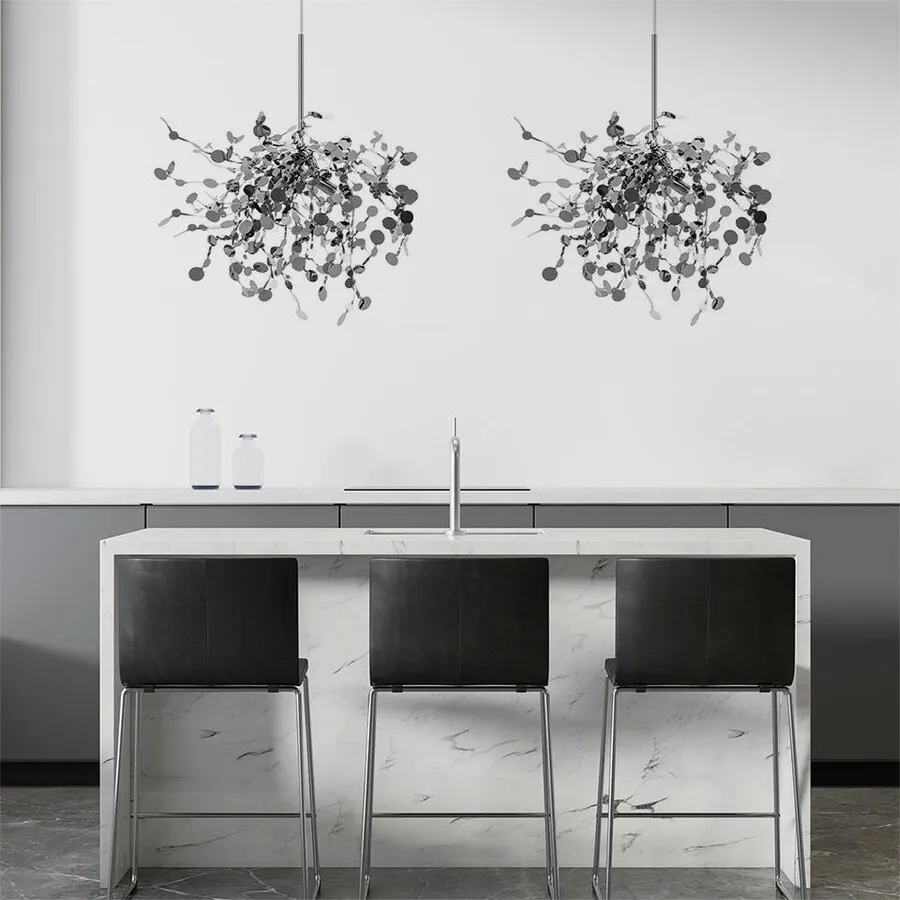 Lampa wisząca MONETE SINGLE - chrom
