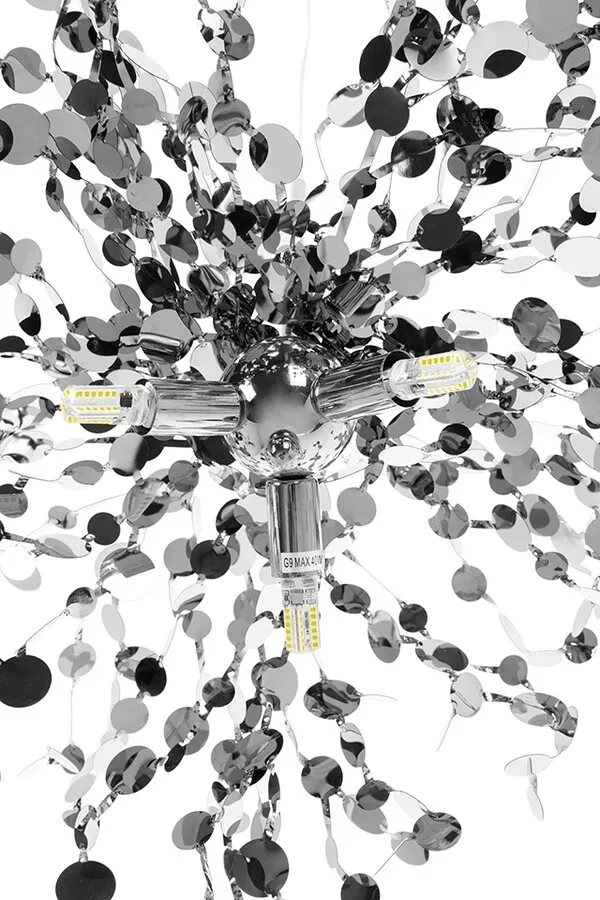 Lampa wisząca MONETE SINGLE - chrom
