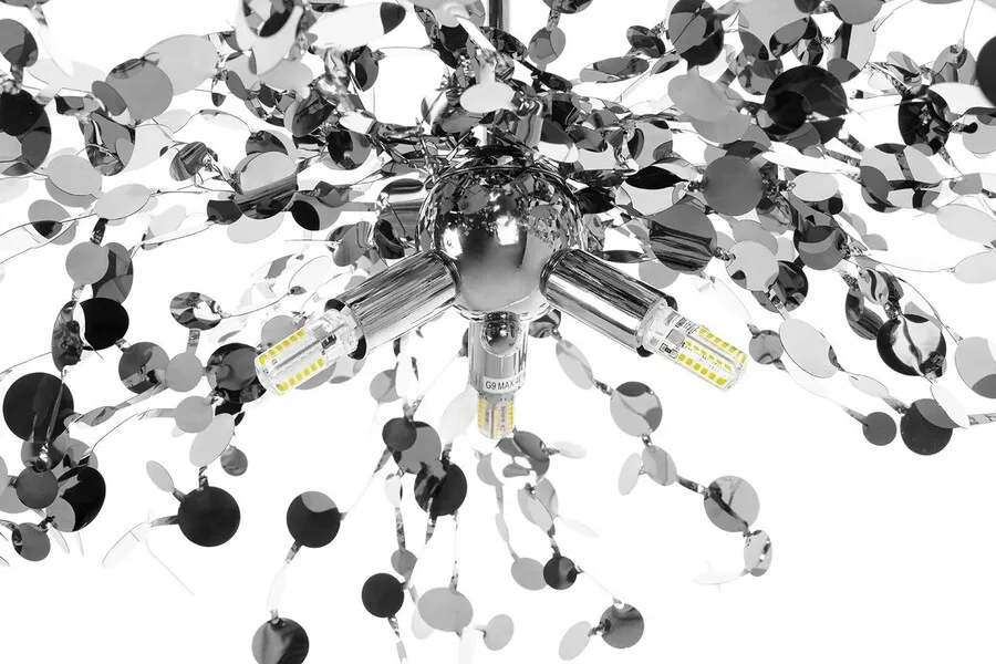 Lampa wisząca MONETE SINGLE - chrom
