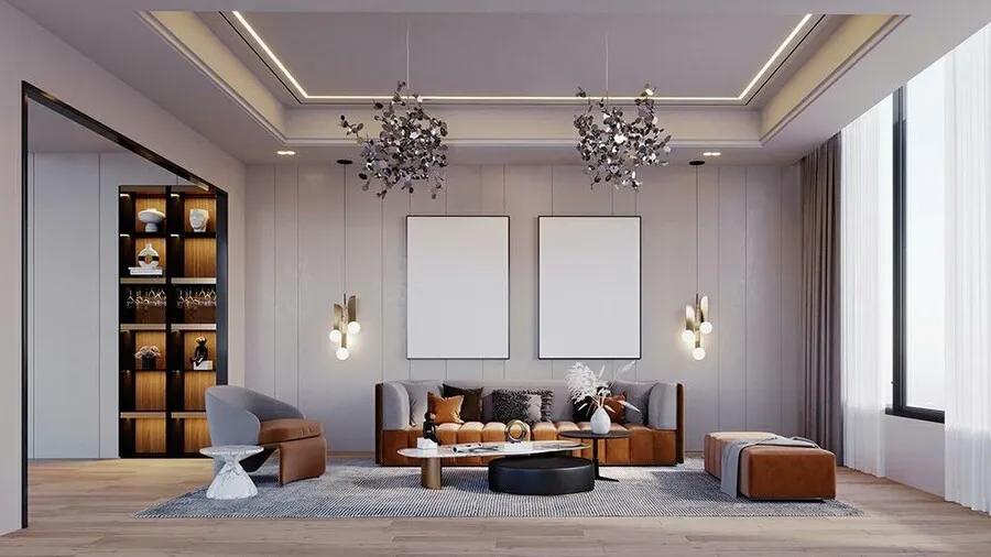 Lampa wisząca MONETE SINGLE - chrom
