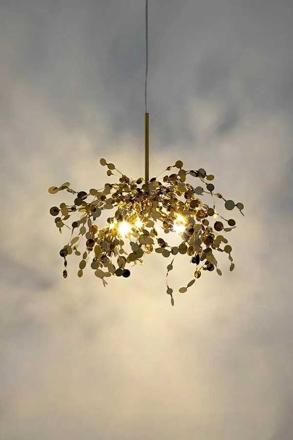 Lampa wisząca MONETE SINGLE - złoty