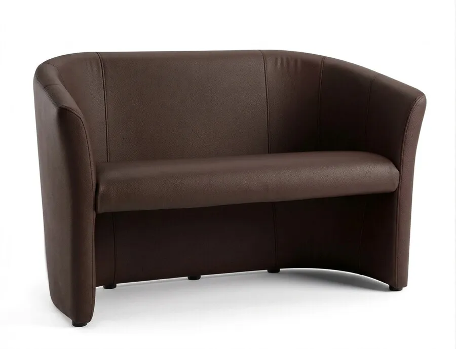 Sofa TM-2 ekoskóra - brązowy