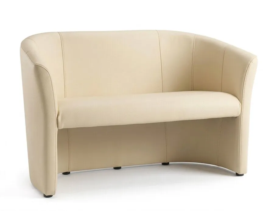 Sofa TM-2 ekoskóra - kremowy