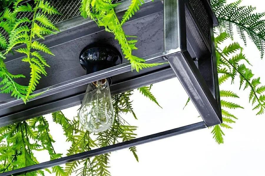 Lampa wisząca/kwietnik SEMIRA 180 INDUSTRIAL - czarny