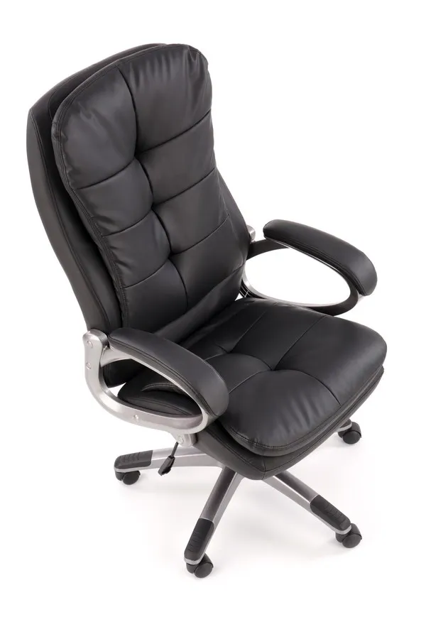 Fotel gabinetowy PRESTON - czarny