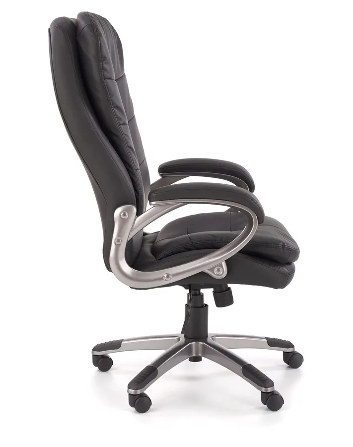 Fotel gabinetowy PRESTON - czarny