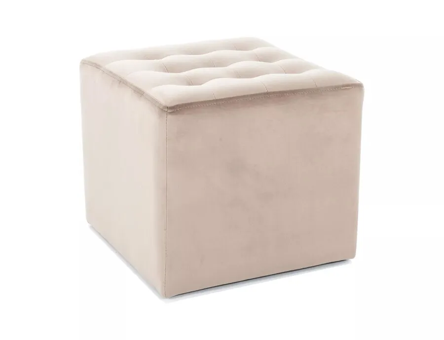 Puf LORI VELVET - beżowy Bluvel 28