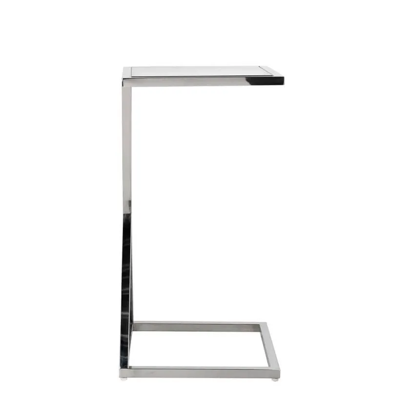 Stolik pomocniczy PARAMOUNT 35x35 - szkło/chrom
