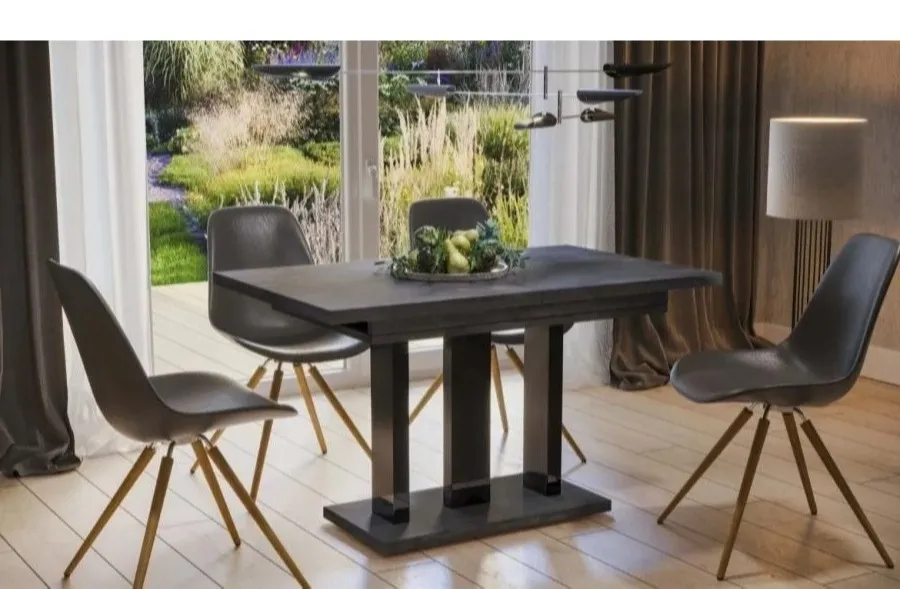 Stół rozkładany APPIA 130/170x80 - ciemny beton