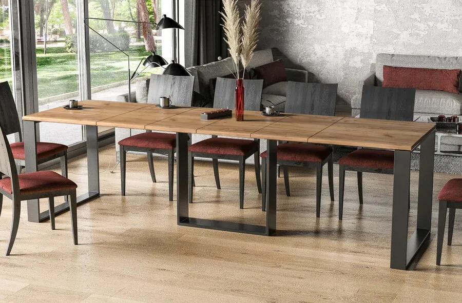 Stół rozkładany BORYS - dąb craft