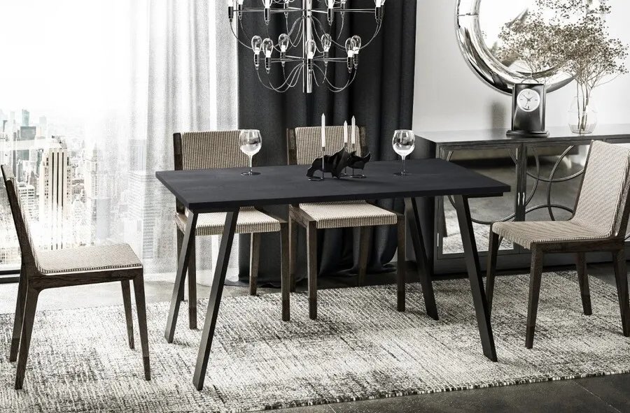Stół rozkładany LIWIA 130/210x80 - ciemny beton