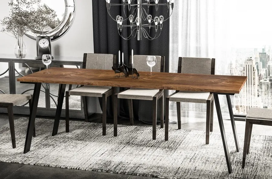 Stół rozkładany LIWIA 130/210x80 - dąb stirling