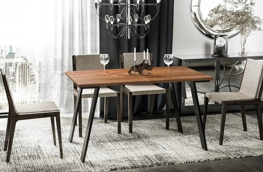 Stół rozkładany LIWIA 130/210x80 - dąb stirling