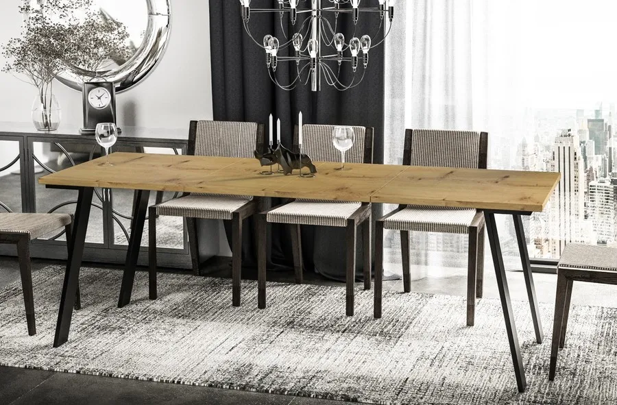 Stół rozkładany LIWIA 130/210x80 - dąb artisan