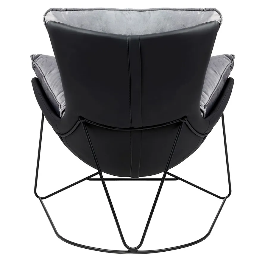Fotel OTILIA STAND VELVET - szary