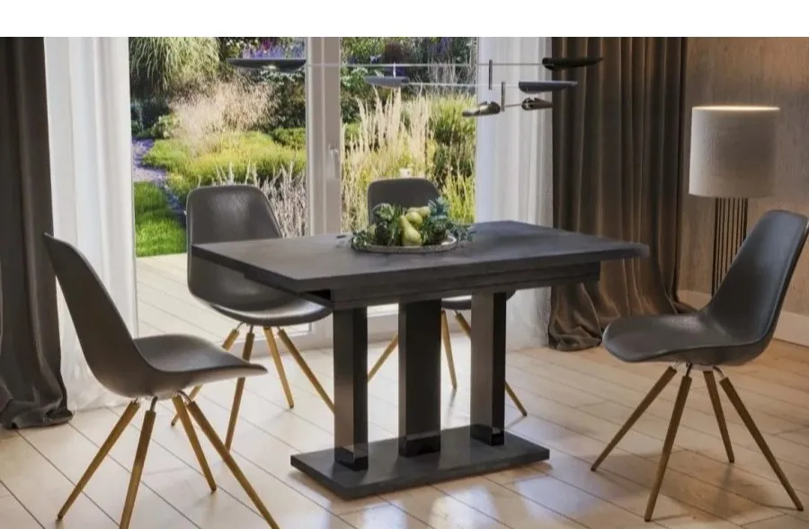 Stół rozkładany APPIA 130/210x80 - ciemny beton