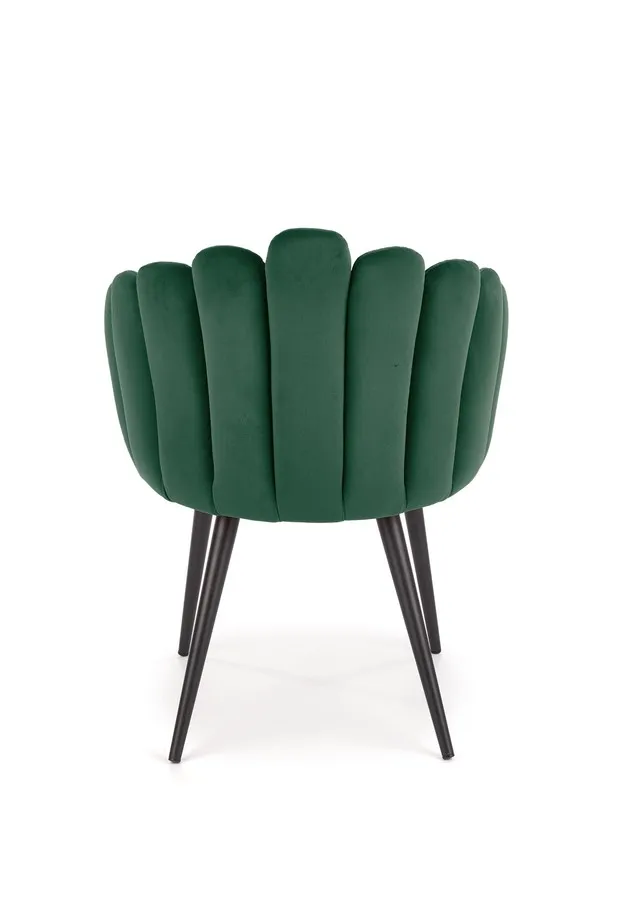 Krzesło K410 velvet - ciemny zielony