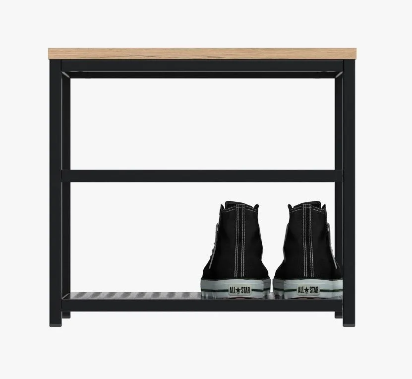 Mała ławka z półkami na buty LOFT