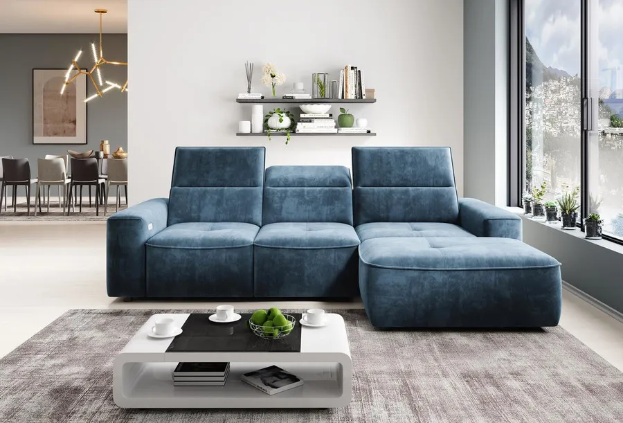 tkanina Amour 5516 Narożnik z funkcją relax COLOMBO MINI