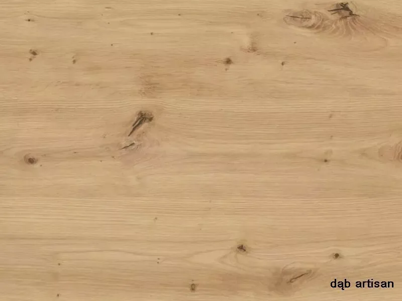 Stół ADAM 120x68 - dąb artisan/czarny