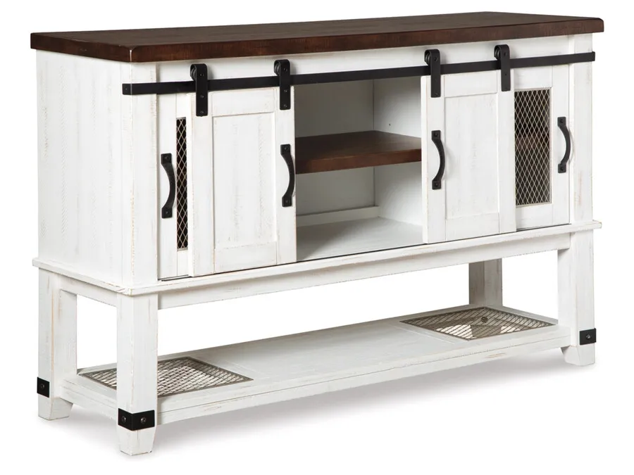 Komoda VALEBECK D546-60 - biały/brązowy