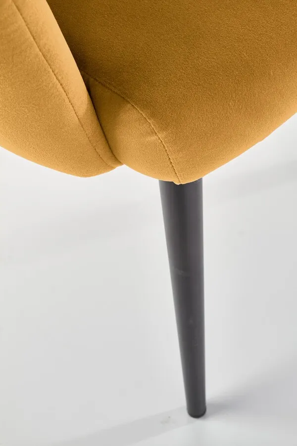 Krzesło K410 velvet - musztardowy