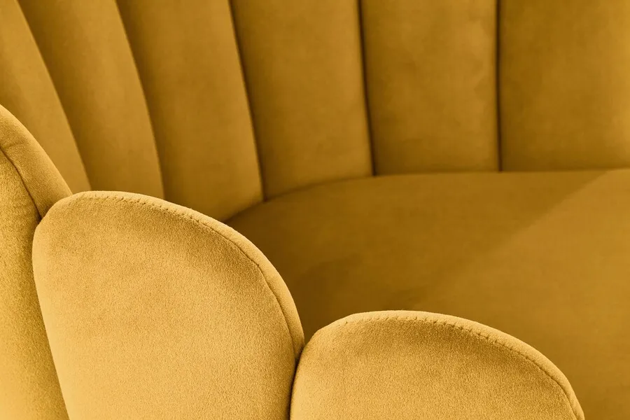 Krzesło K410 velvet - musztardowy