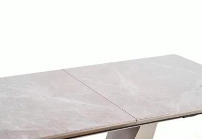 Stół rozkładany VALENTINO 160/220x90 - szary/złoty
