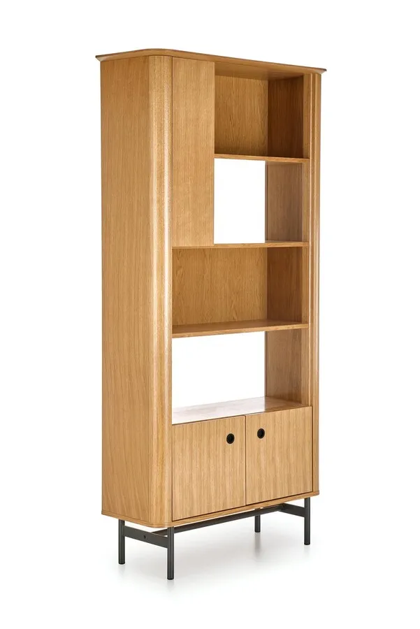 Regał SMART REG-1 - dąb naturalny/czarny