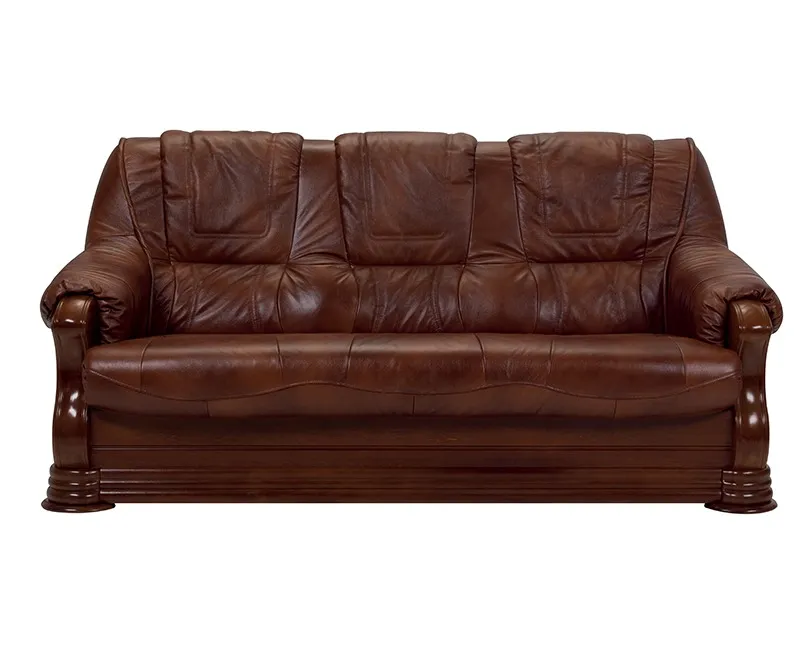 PROMOCJA - Sofa rozkładana PARMA 3F - skóra naturalna