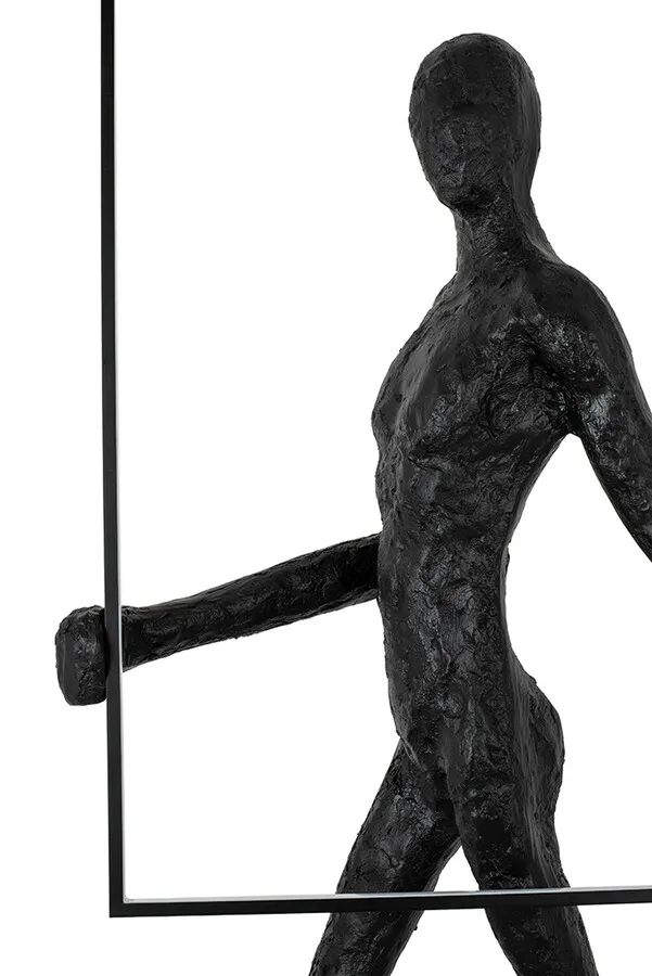 Lampa podłogowa HUMAN SQUARE - czarny