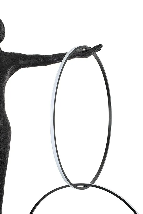 Lampa podłogowa HUMAN CIRCULO - czarny