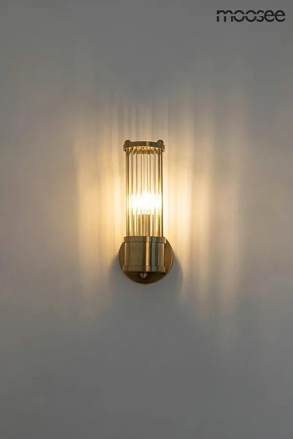 Lampa ścienna PILAR - złoty
