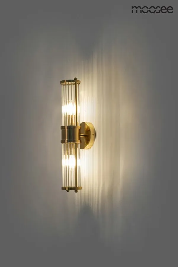 Lampa ścienna PILAR TWIN - złoty